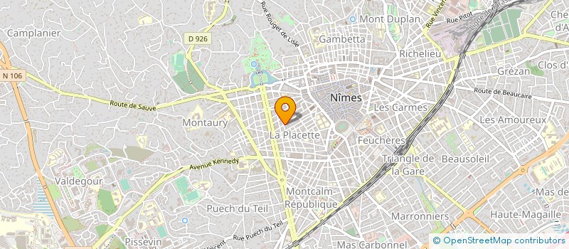 localisation de l'entreprise SURFACE IMMOBILIER  NIMES