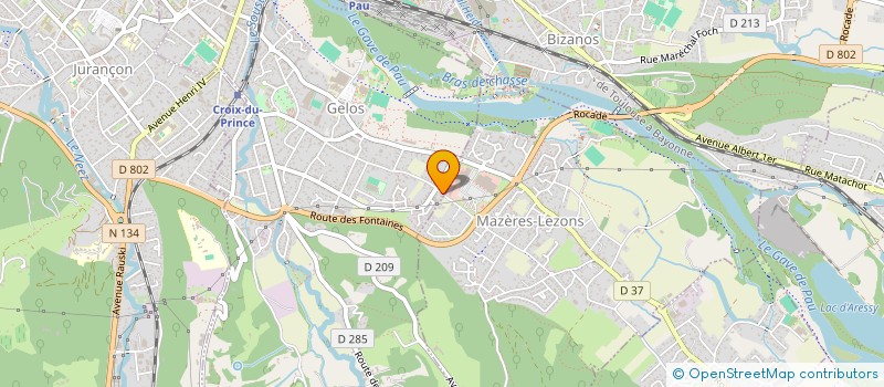 localisation de l'entreprise SURFACES MEDIA  SERRES-MORLAAS