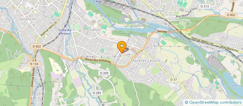 localisation de l'entreprise SURFACES MEDIA SUD AQUITAINE à SERRES-MORLAAS