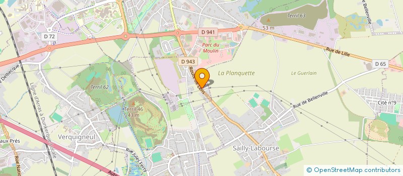 localisation de l'entreprise SURFIN'LABEL  BEUVRY