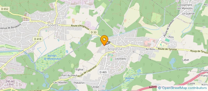 localisation de l'entreprise SURFINESTATE  ANGRESSE