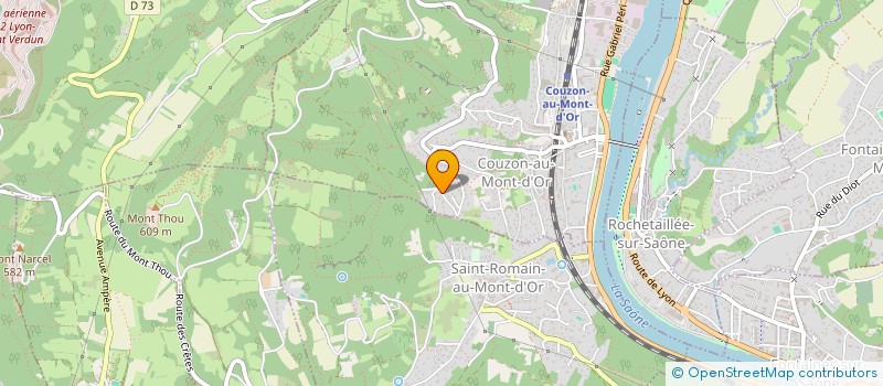 localisation de l'entreprise SURFINIA à COUZON-AU-MONT-D'OR