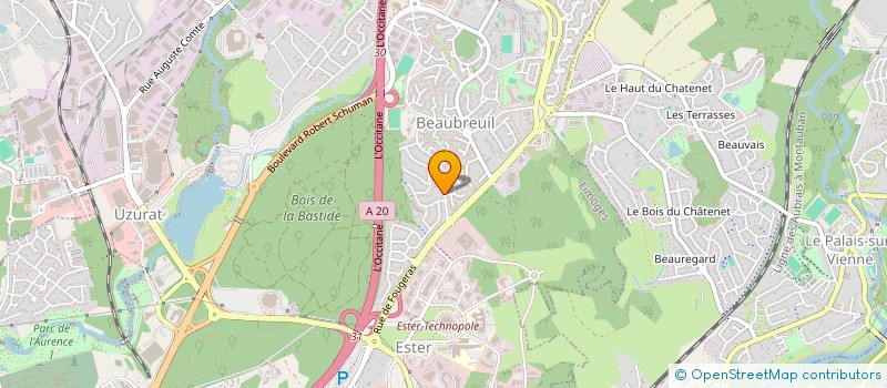 localisation de l'entreprise SURFYS DIFFUSION à LIMOGES