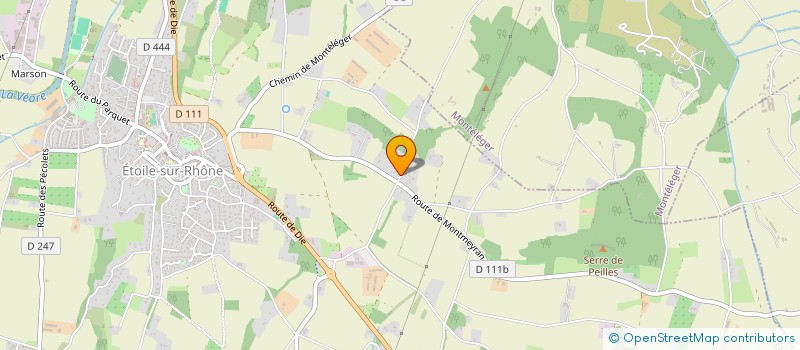 localisation de l'entreprise SURGE AGENCY  ETOILE-SUR-RHONE