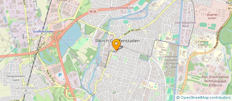 localisation de l'entreprise SURGECARE à ILLKIRCH-GRAFFENSTADEN