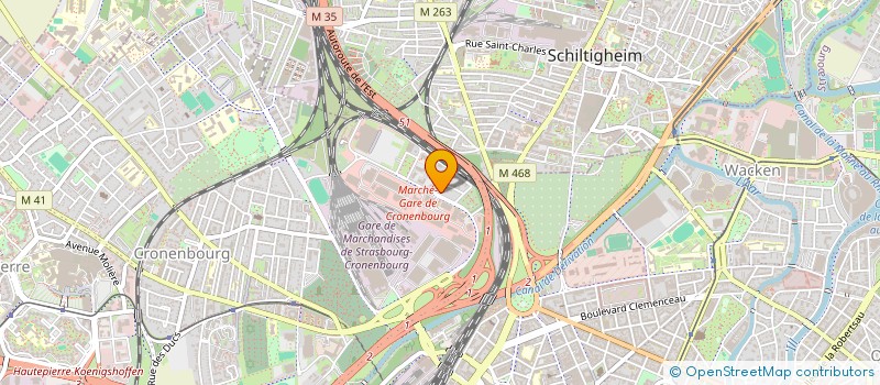 localisation de l'entreprise SURGEL EST à STRASBOURG