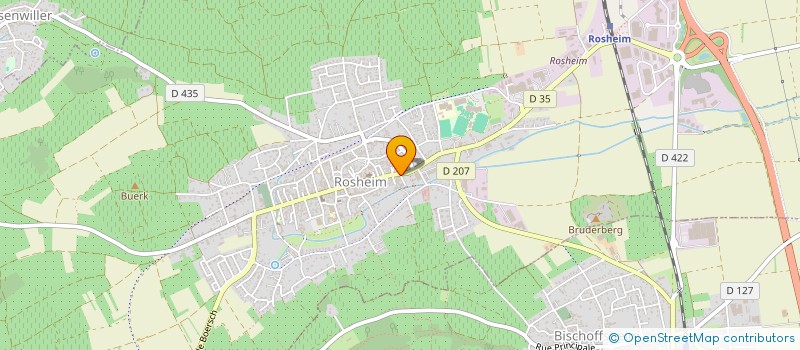 localisation de l'entreprise SURGEL' EST DISTRIBUTION à ROSHEIM