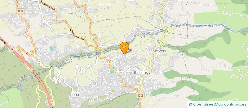 localisation de l'entreprise SURGEL'REUNION  LES TROIS-BASSINS