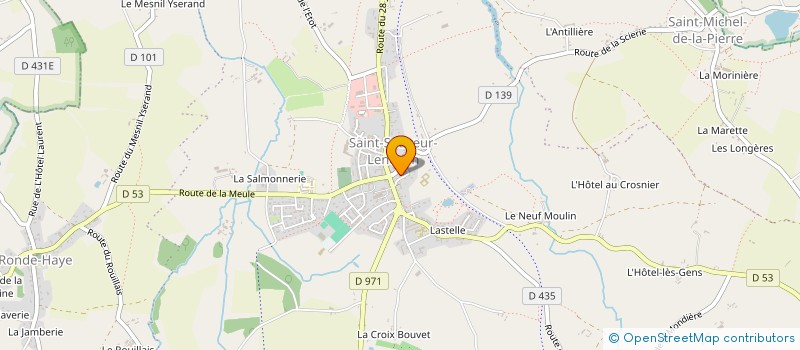 localisation de l'entreprise SURGELATEUR POUR TOUS  SAINT-SAUVEUR-VILLAGES