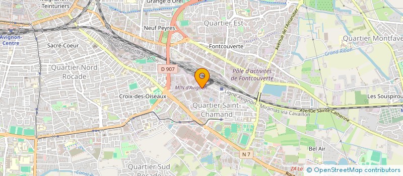 localisation de l'entreprise SURGELATION COMTADINE à AVIGNON