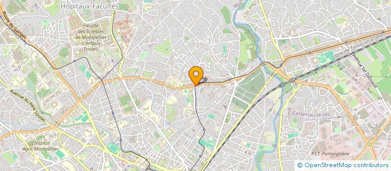 localisation de l'entreprise SURGELES ENTREPRISES S.A. à MONTPELLIER