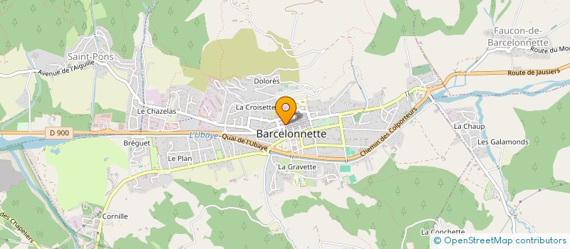localisation de l'entreprise SURGELES UBAYE à BARCELONNETTE