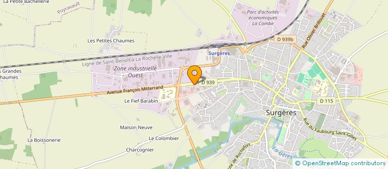 localisation de l'entreprise SURGERES IMAGES  SURGERES