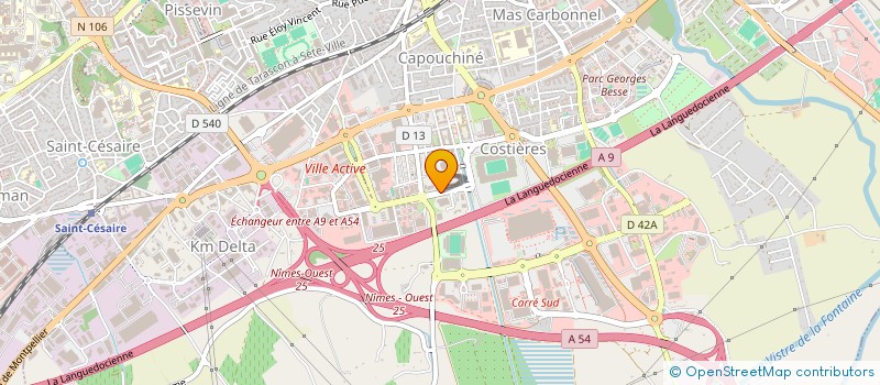 localisation de l'entreprise SURGICAD  NIMES