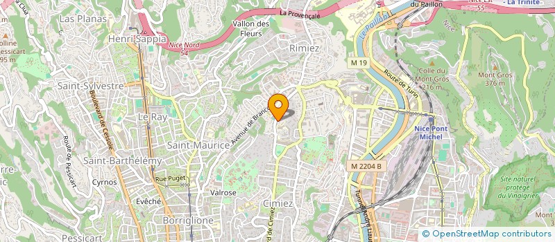 localisation de l'entreprise SURGICART à NICE