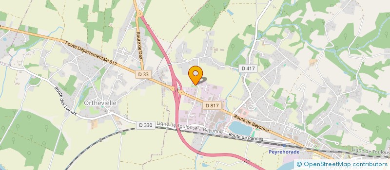 localisation de l'entreprise SURGILAB  PEYREHORADE