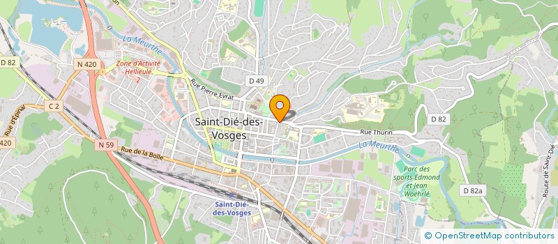 localisation de l'entreprise SURIANI CREATION  SAINT-DIE-DES-VOSGES