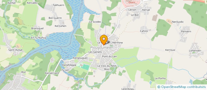 localisation de l'entreprise SURIMO  PLOUGOUMELEN