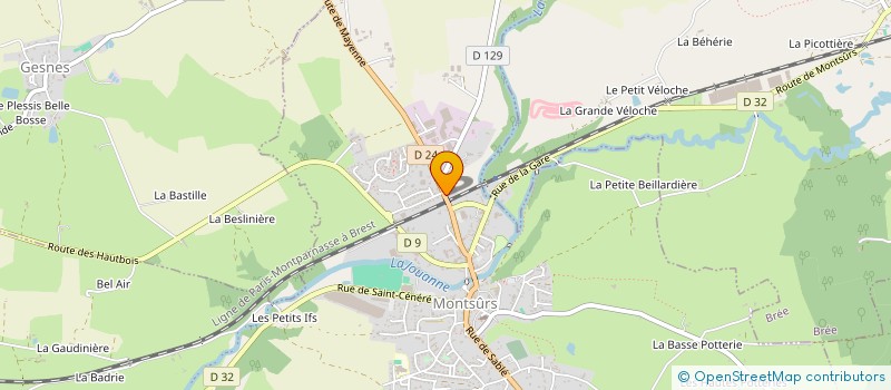 localisation de l'entreprise SURJEDA à MONTSURS