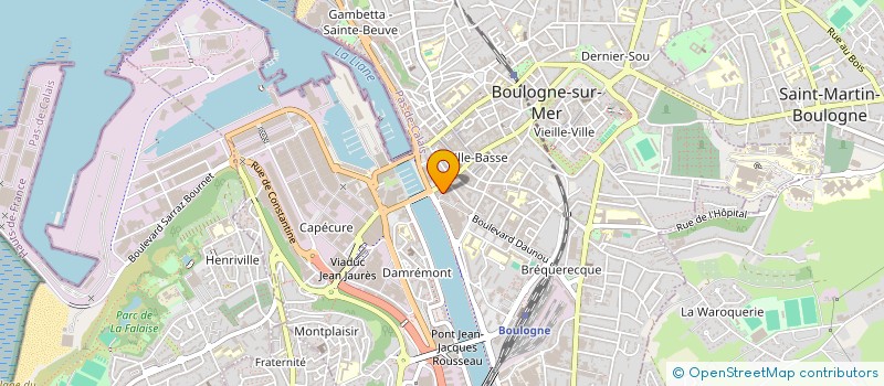 localisation de l'entreprise SURMEROTEL  BOULOGNE SUR MER