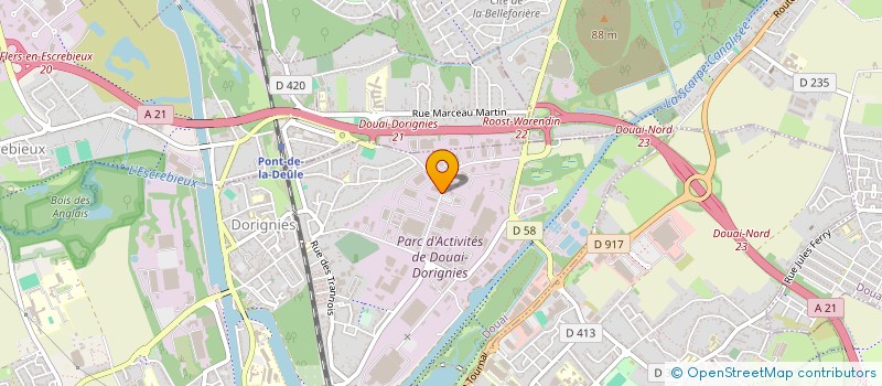 localisation de l'entreprise SURMESURES AUDIOVISUEL à DOUAI