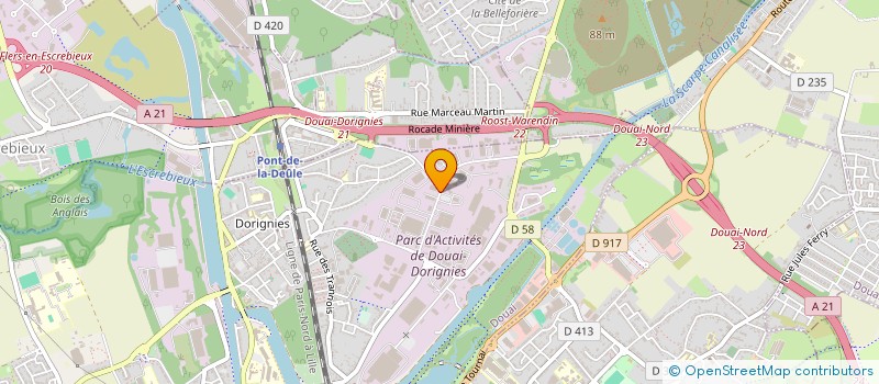 localisation de l'entreprise SURMESURES PRODUCTIONS à DOUAI