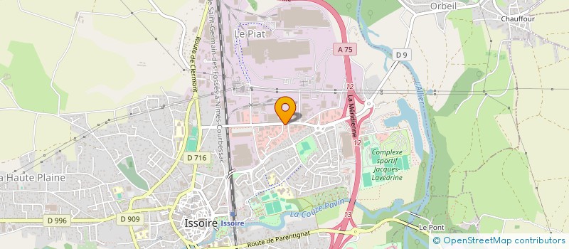 localisation de l'entreprise SURPLUS LE GAULOIS à ISSOIRE