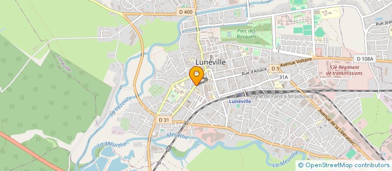 localisation de l'entreprise SURPLUS LUNEVILLE  LUNEVILLE