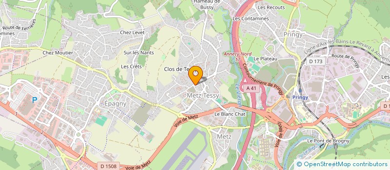 localisation de l'entreprise SURPUISSANT  EPAGNY METZ-TESSY