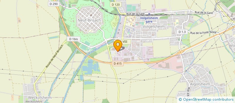 localisation de l'entreprise SURQUOIT à VOLGELSHEIM