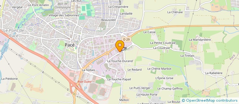 localisation de l'entreprise SURTELEC  PACE