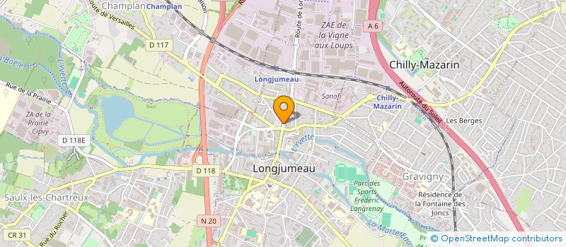 localisation de l'entreprise SURVAN à LONGJUMEAU