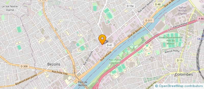 localisation de l'entreprise SURVEILLANCE DU DISTRICT PARISIEN à BEZONS