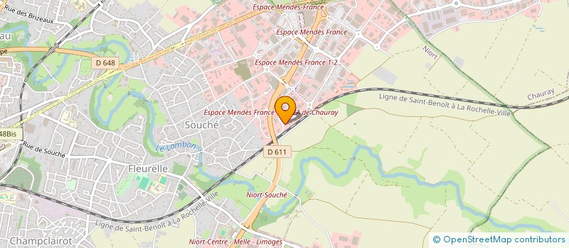 localisation de l'entreprise SURVEILLANCE GARDIENNAGE DE L'OUEST à NIORT