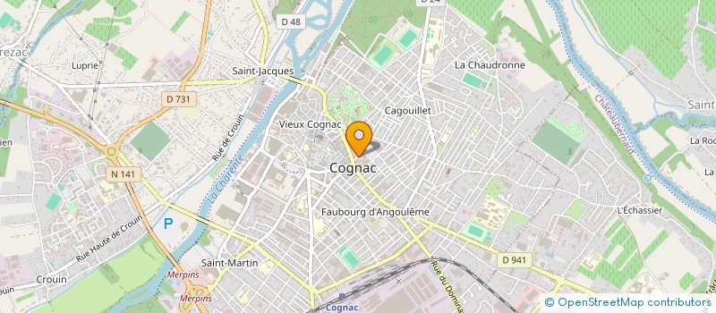 localisation de l'entreprise SURVEILLANCE INTERVENTION GARDIENNAGE à COGNAC
