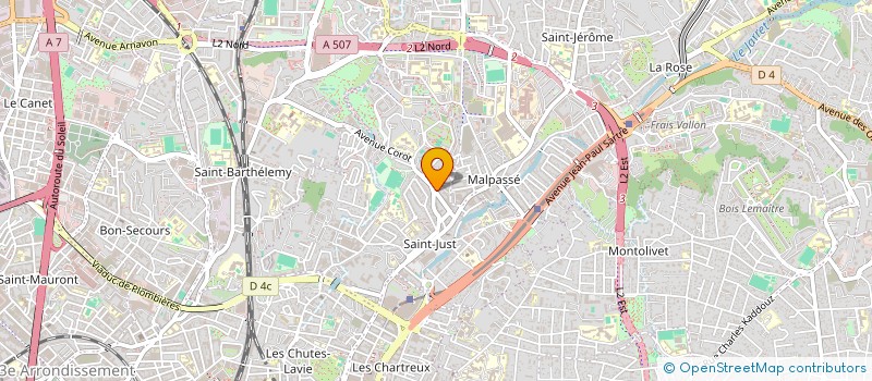 localisation de l'entreprise SURVEILLANCE PREVENTION INTERVENTION GARDIENNAGE  MARSEILLE
