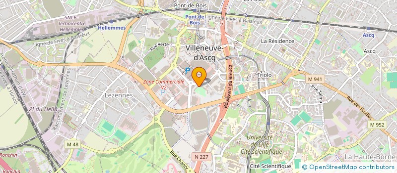 localisation de l'entreprise SURVEILLANCE SECURITE INCENDIE NORD à VILLENEUVE-D'ASCQ