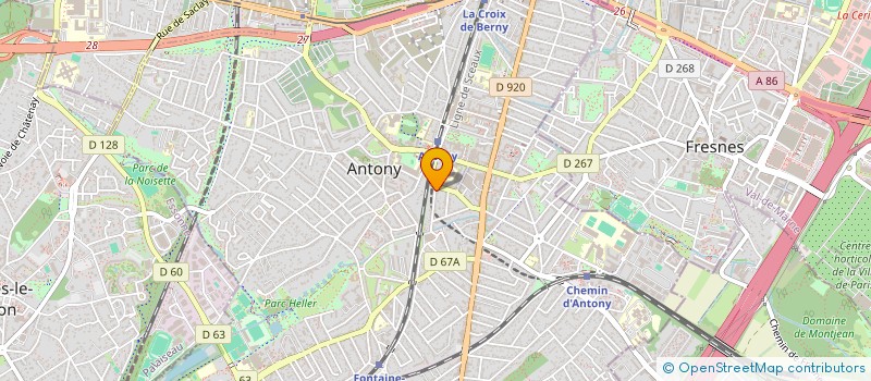 localisation de l'entreprise SURVEILLANCE-SECURITE-SCE ET PROTECTION à ANTONY