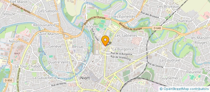 localisation de l'entreprise SURVEYCAM à NIORT