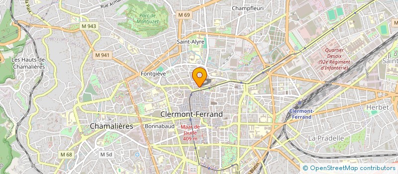 localisation de l'entreprise SURVIE63-DECOLONISONS NOS ESPRITS  CLERMONT-FERRAND