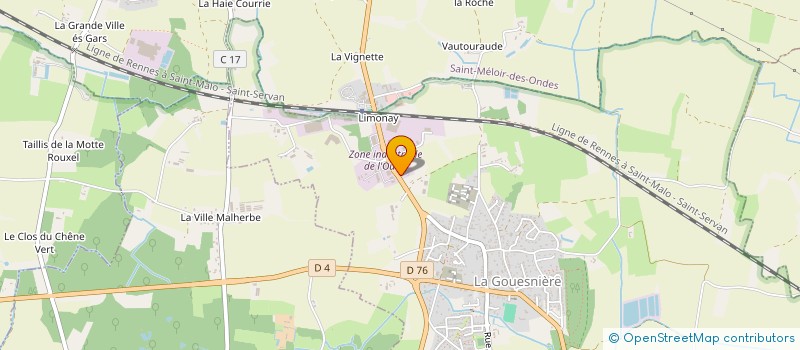 localisation de l'entreprise SURYA 02  LA GOUESNIERE