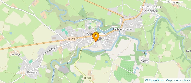 localisation de l'entreprise SURYA  ARGENTONNAY