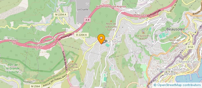 localisation de l'entreprise SURYA CHANDRA FLOW à LA TURBIE