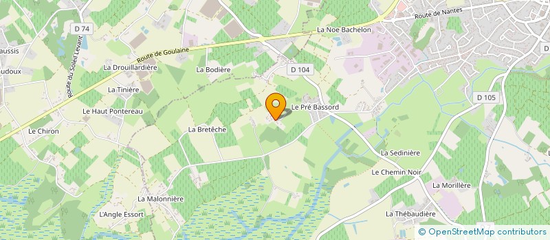 localisation de l'entreprise SURYA YOGA CLUB  LANDREAU (LE)