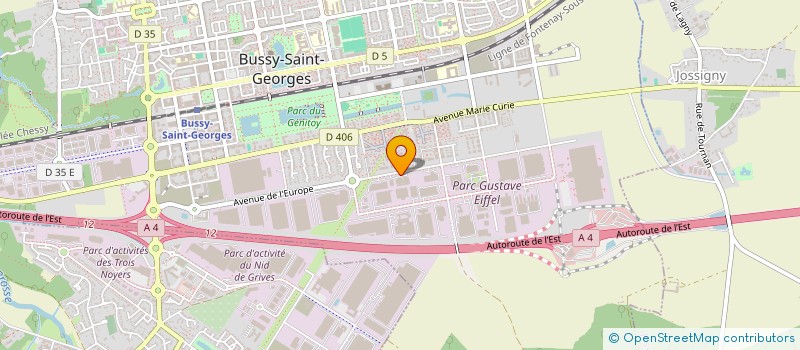 localisation de l'entreprise SURYS  BUSSY-SAINT-GEORGES