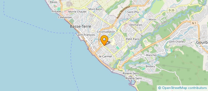 localisation de l'entreprise SUSHI à BASSE-TERRE