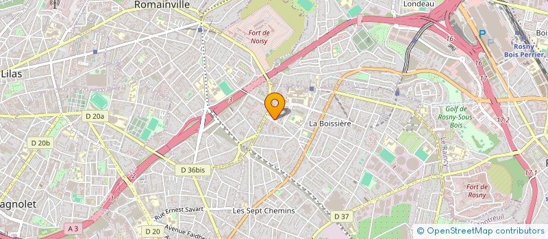 localisation de l'entreprise SUSHI à MONTREUIL