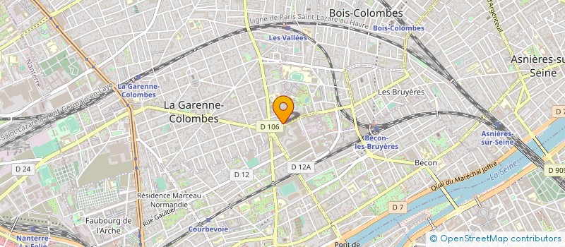localisation de l'entreprise SUSHI CLUB à LA GARENNE-COLOMBES