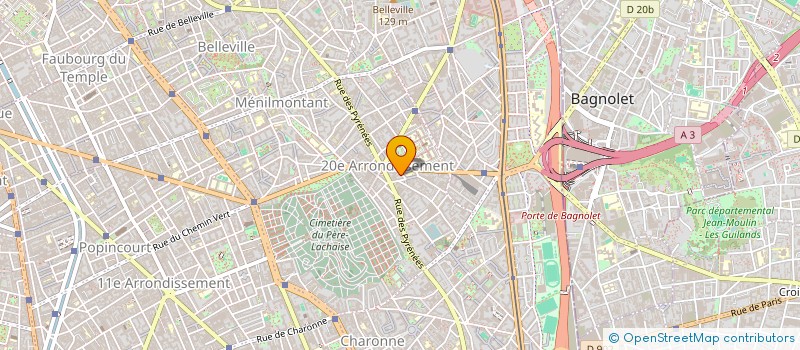 localisation de l'entreprise SUSHI GAMBETTA  PARIS