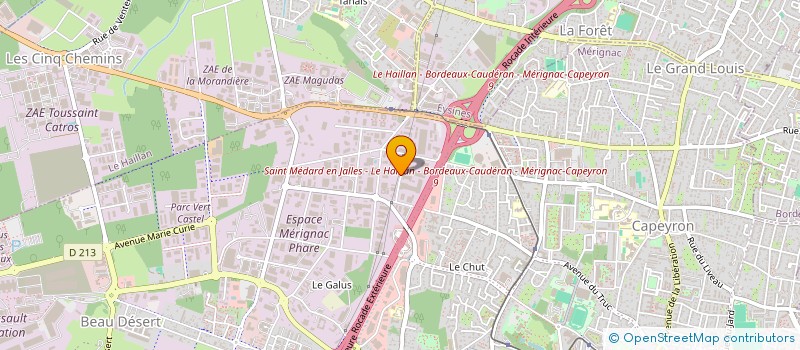 localisation de l'entreprise SUSHI MIDI  MERIGNAC